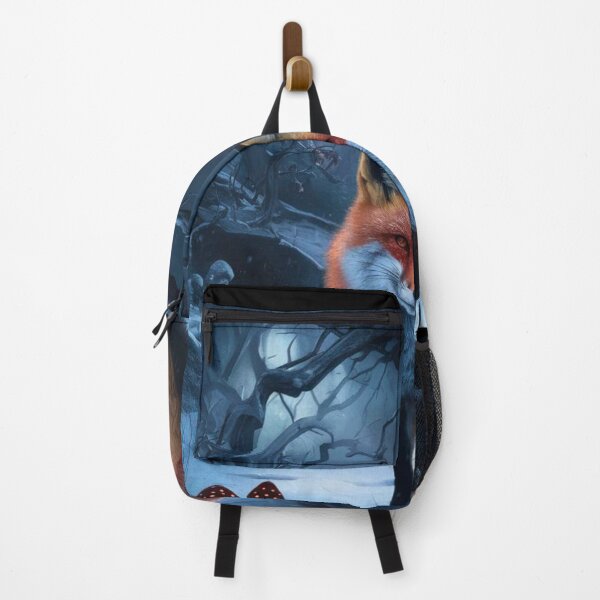 Item preview, Fox Portrait. Winter fox, snowy fox, vintage fox, fox painting, Hieronymus Bosch style designed and sold by FoxVibes.