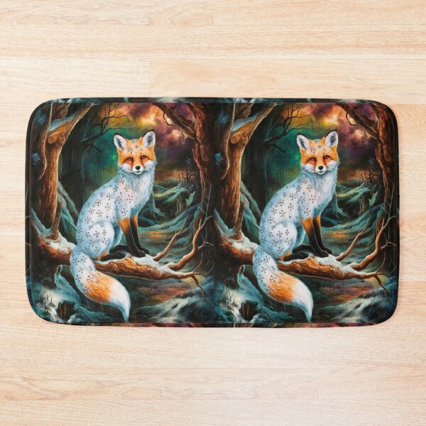 Artikelvorschau, Fuchs-Portrait. Winterfuchs, Schneefuchs, Vintage-Fuchs, Fuchs-Malerei, Hieronymus Bosch-Stil entworfen und verkauft von FoxVibes.