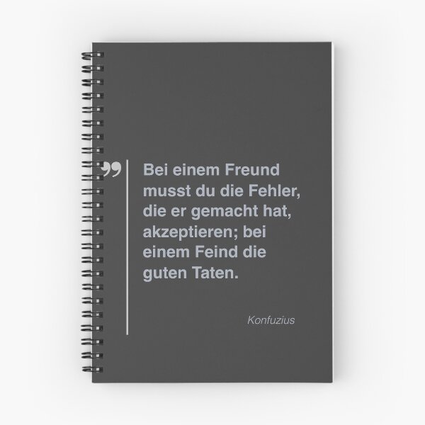 Artikelvorschau, Konfuzius Zitat über Freundschaft auf Deutsch entworfen und verkauft von CMYKStudio.
