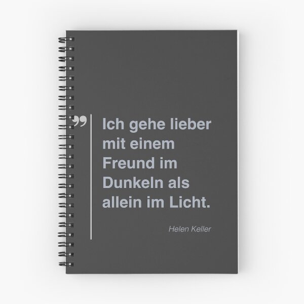 Artikelvorschau, Helen Keller Zitat über Freundschaft auf Deutsch entworfen und verkauft von CMYKStudio.
