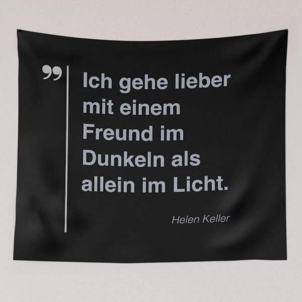 Item preview, Helen Keller Zitat über freundschaft auf deutsch designed and sold by CMYKStudio.