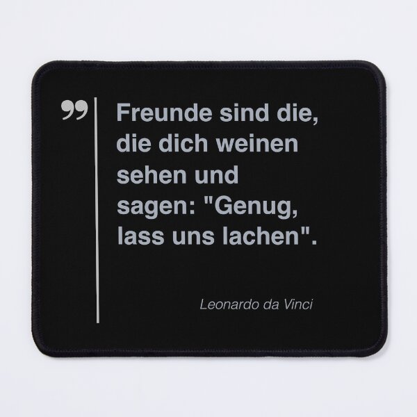 Item preview, Leonardo da Vinci Zitat über freundschaft auf deutsch designed and sold by CMYKStudio.