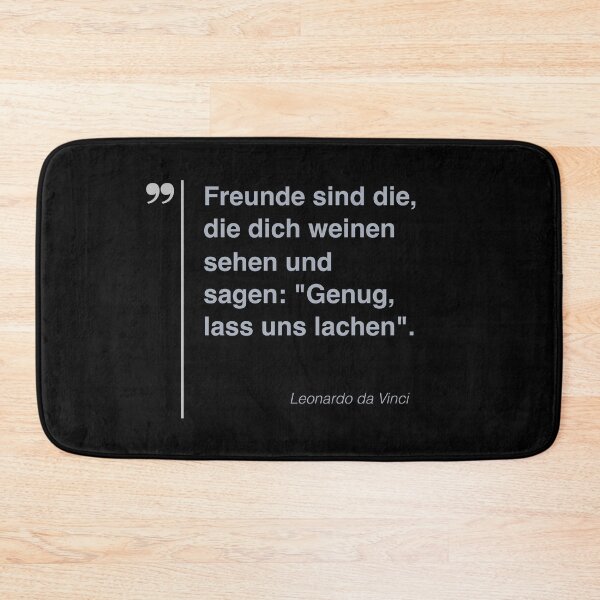 Item preview, Leonardo da Vinci Zitat über freundschaft auf deutsch designed and sold by CMYKStudio.