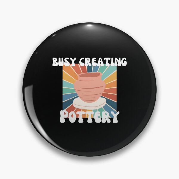 Item preview, Busy Creating Pottery Wheel Class Craft Molding Clay Fun designed and sold by MagicSD Designs.