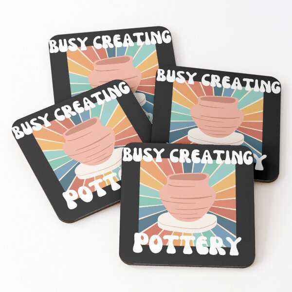 Item preview, Busy Creating Pottery Wheel Class Craft Molding Clay Fun designed and sold by MagicSD Designs.