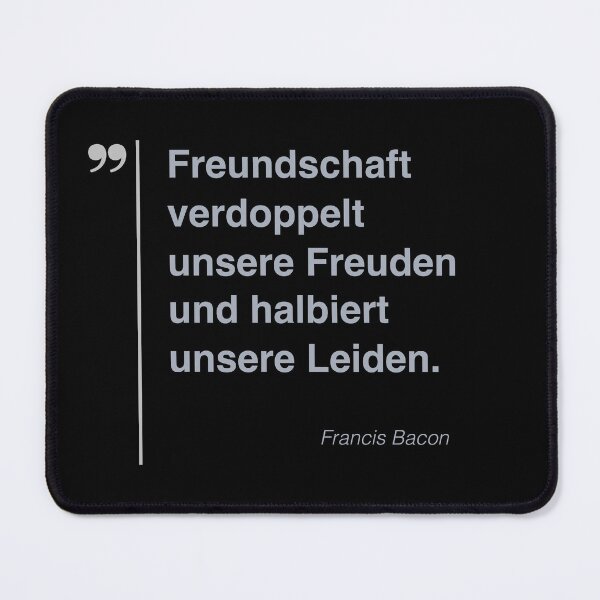 Item preview, Francis Bacon Zitat über freundschaft auf deutsch designed and sold by CMYKStudio.
