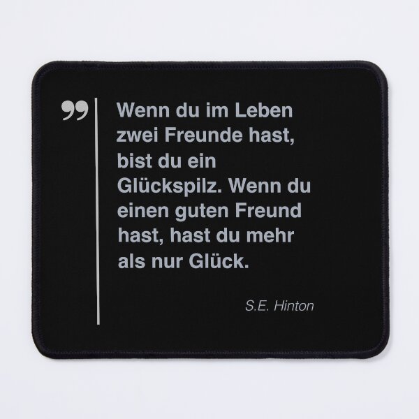 Item preview, S.E. Hinton Zitat über freundschaft auf deutsch designed and sold by CMYKStudio.