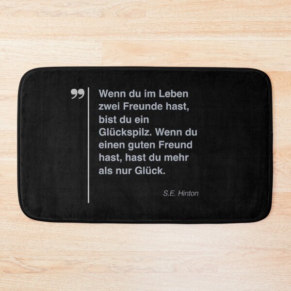 Item preview, S.E. Hinton Zitat über freundschaft auf deutsch designed and sold by CMYKStudio.