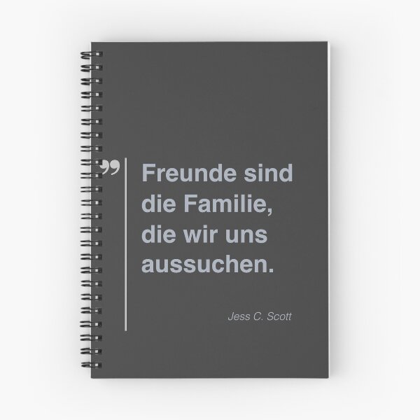 Artikelvorschau, Jess C. Scott Zitat über Freundschaft auf Deutsch entworfen und verkauft von CMYKStudio.