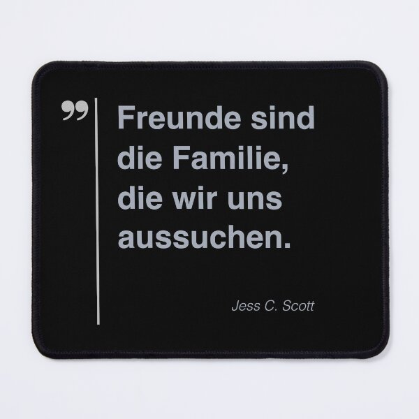 Item preview, Jess C. Scott Zitat über freundschaft auf deutsch designed and sold by CMYKStudio.