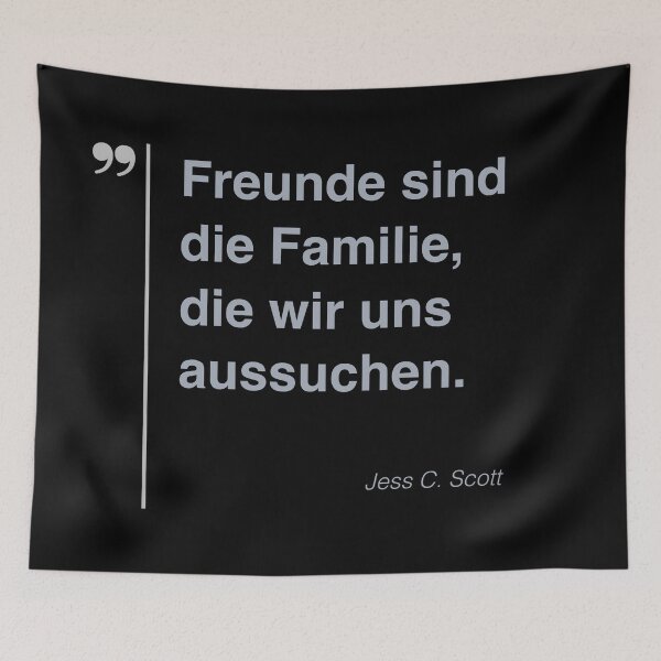 Artikelvorschau, Jess C. Scott Zitat über Freundschaft auf Deutsch entworfen und verkauft von CMYKStudio.