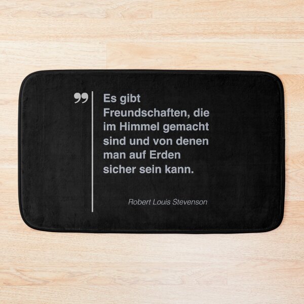 Item preview, Robert Louis Stevenson Zitat über freundschaft auf deutsch designed and sold by CMYKStudio.