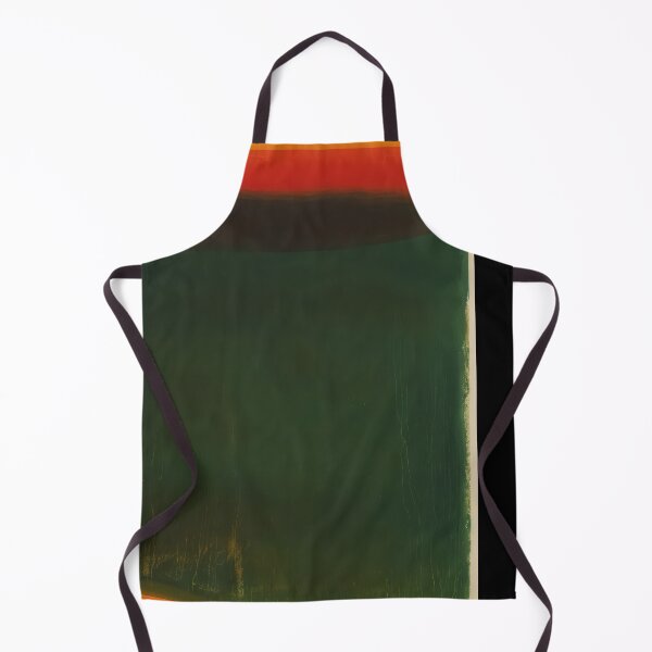 Item preview, Abstract Painting Of Vivid Green and Fiery Red Horizon on Soft Orange Base designed and sold by regnumsaturni.