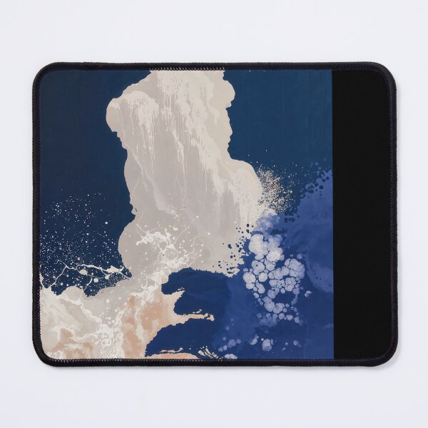 Item preview, Abstract Painting Of Ocean Waves And Silhouette designed and sold by regnumsaturni.