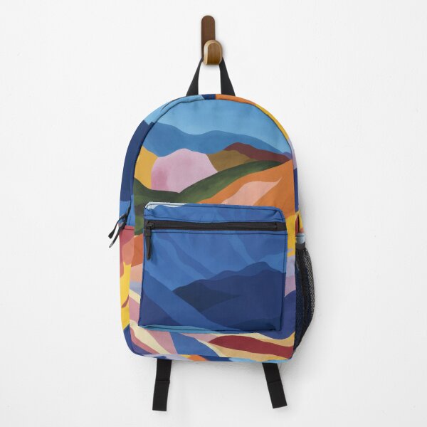 Item preview, Abstract Painting Of A Mountain Landscape Vibrant Colors designed and sold by regnumsaturni.