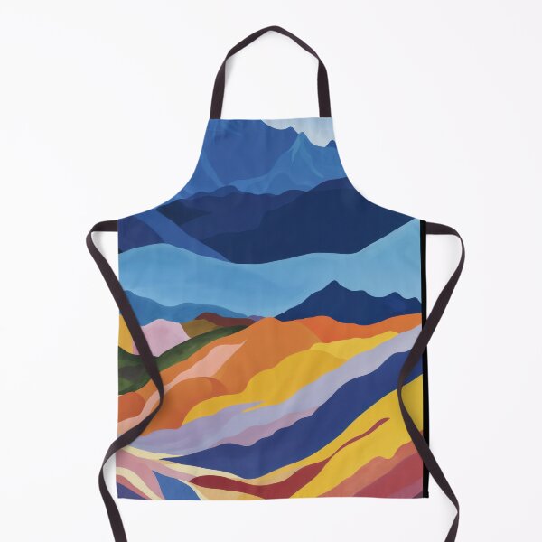 Item preview, Abstract Painting Of A Mountain Landscape Vibrant Colors designed and sold by regnumsaturni.