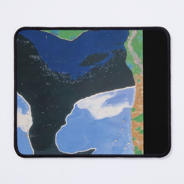 Item preview, Abstract Painting Of A Lake with Island and Coastline designed and sold by regnumsaturni.