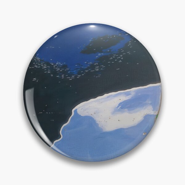 Item preview, Abstract Painting Of A Lake with Island and Coastline designed and sold by regnumsaturni.