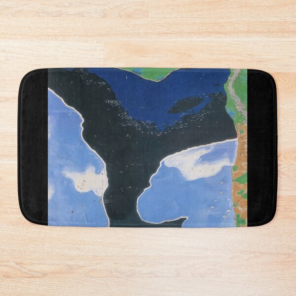Item preview, Abstract Painting Of A Lake with Island and Coastline designed and sold by regnumsaturni.