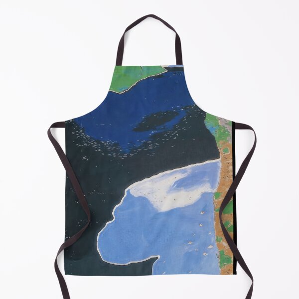 Item preview, Abstract Painting Of A Lake with Island and Coastline designed and sold by regnumsaturni.