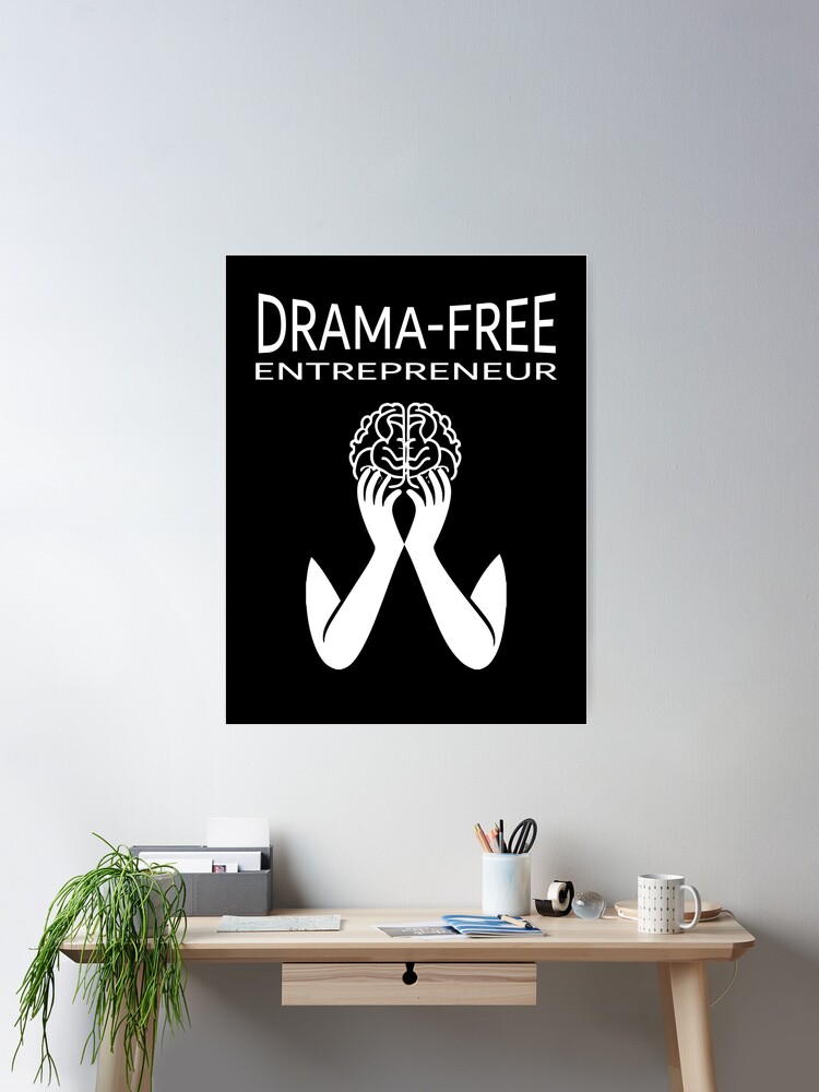 Thumbnail 2 of 3, Poster, Drama-Free Entrepreneur Pressure Points designed and sold by FWLKIT.