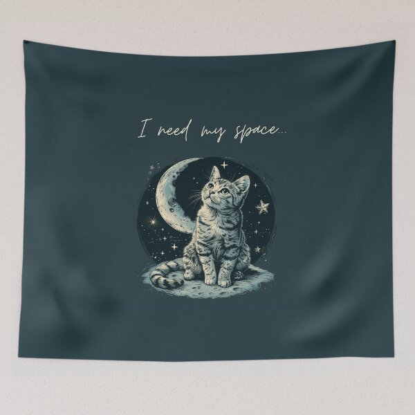 Item preview, Cute Cat Theme I Need My Space... designed and sold by CarpanaBay.