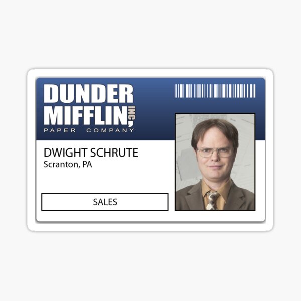 The Office Pam Halpert Beesly Dunder Mifflin ID Badge Name Tag Cosplay  Costume