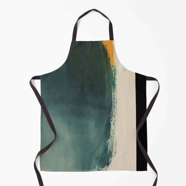 Item preview, Abstract Painting With Bold Teal and Golden Hues designed and sold by regnumsaturni.