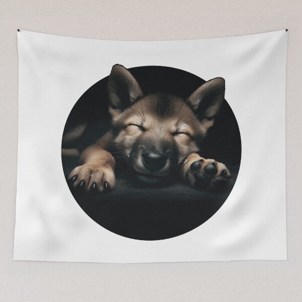 Item preview, Playful Puppy in the Dark designed and sold by JawArts.