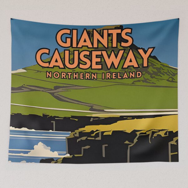 Item preview, Giants Causeway Northern Ireland Vintage Retro Travel designed and sold by ZionPosteria.