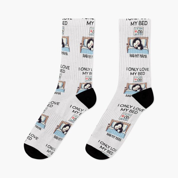 Item preview,  i only love my bed and my mama Penguin designed and sold by LemuellTrends.