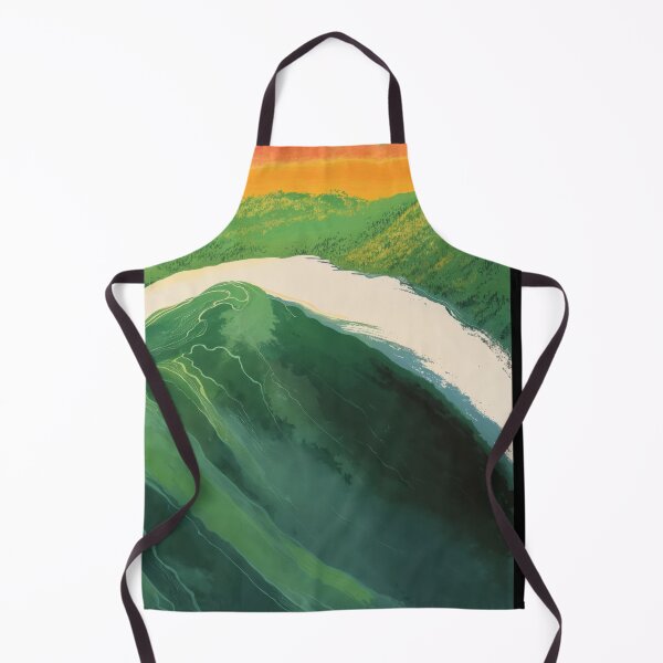 Item preview, Abstract Painting Of Vibrant Green Hills And Colorful Sunset Sky designed and sold by regnumsaturni.