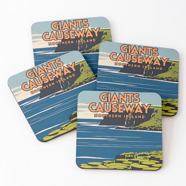 Item preview, Giants Causeway Northern Ireland Vintage Travel designed and sold by ZionPosteria.