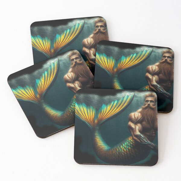 Item preview, OILED UP MERMAN designed and sold by Foxlindesigns.