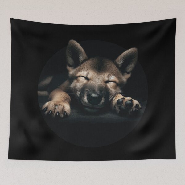 Item preview, Playful Puppy in the Dark designed and sold by JawArts.