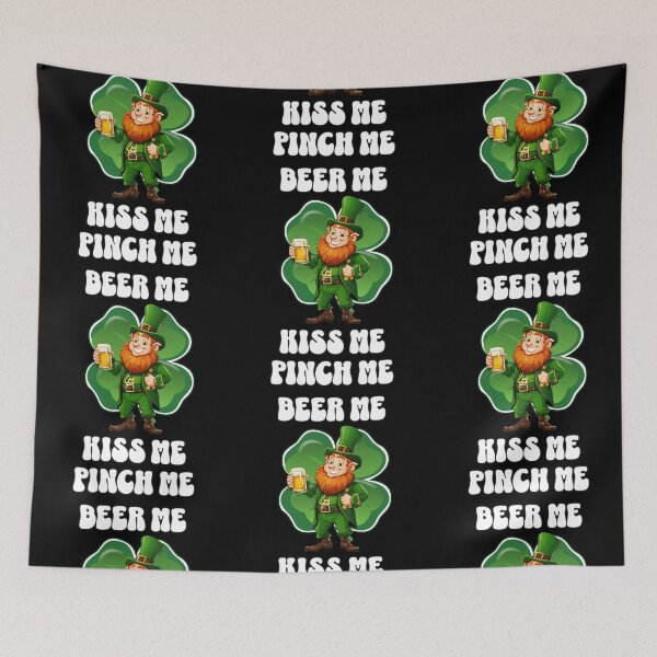 Item preview, Kiss Me Pinch Me Beer Me - St. Patrick's Day Design designed and sold by signshirtz.