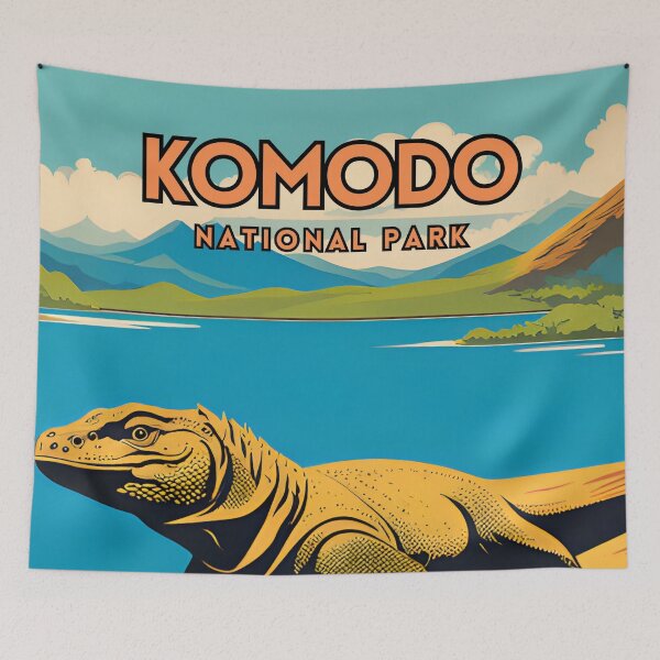 Item preview, Komodo National Park Travel  designed and sold by ZionPosteria.