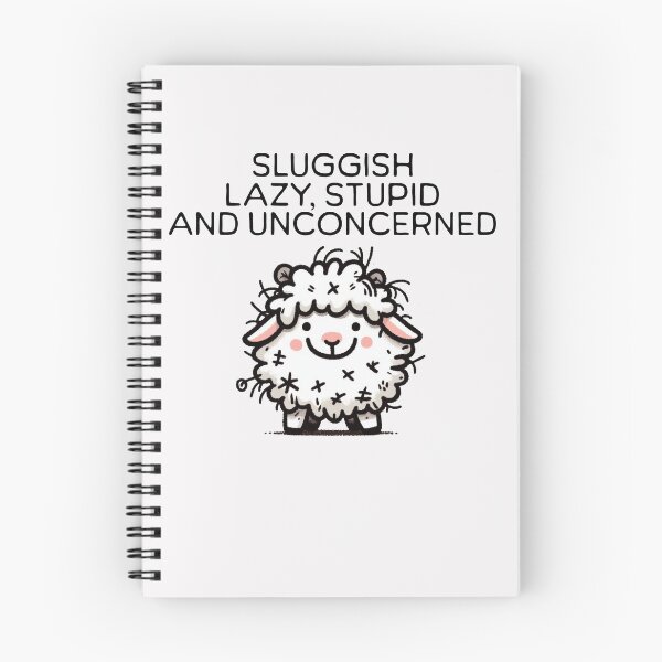 Item preview, sluggish lazy stupid and unconcerned Sheep designed and sold by LemuellTrends.