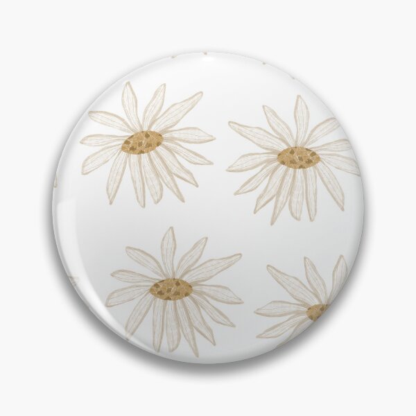 Item preview, White daisy repeating pattern designed and sold by pinkyfish1010.