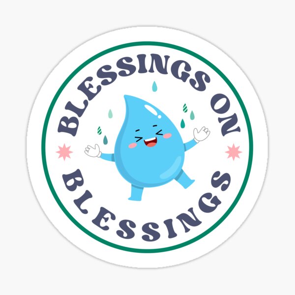 Item preview, Blessings on Blessings | Cute Faith Based Design | Christian Logos designed and sold by MidnightHRshop.
