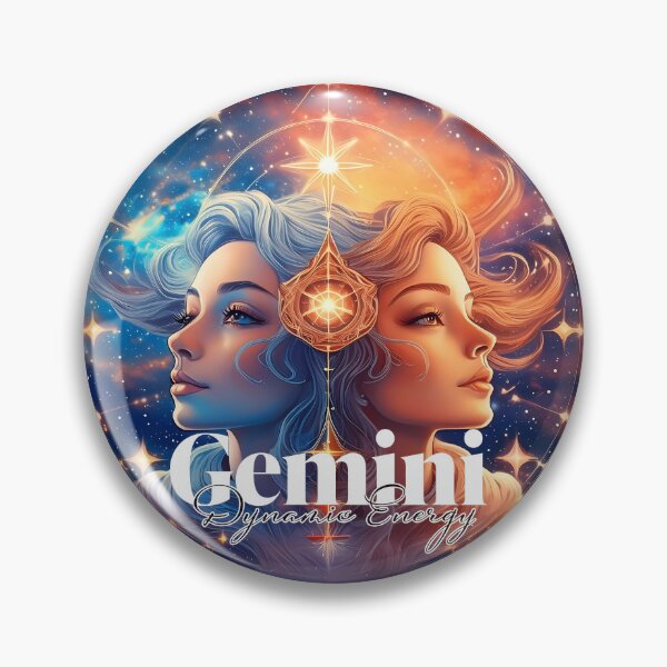 Item preview, Gemini Star Power - Cosmic Twins Artwork designed and sold by AdelkoDesigns.