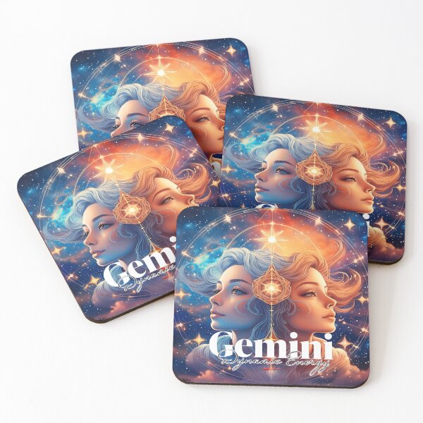 Item preview, Gemini Star Power - Cosmic Twins Artwork designed and sold by AmvaDesigns.