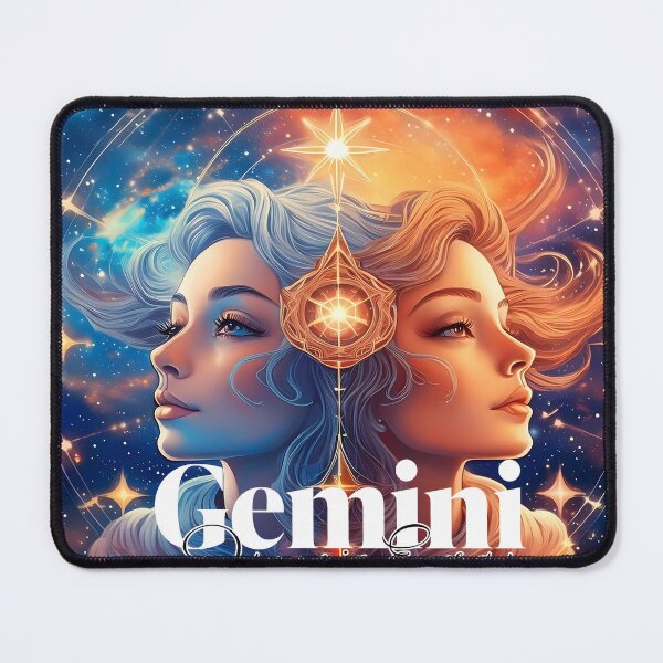 Item preview, Gemini Star Power - Cosmic Twins Artwork designed and sold by AdelkoDesigns.