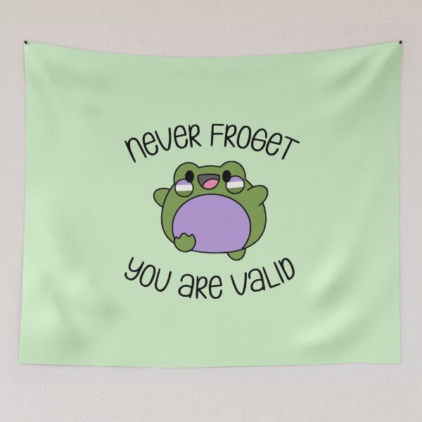 Item preview, Never Froget You Are Valid Genderqueer Pride designed and sold by everything4eva.