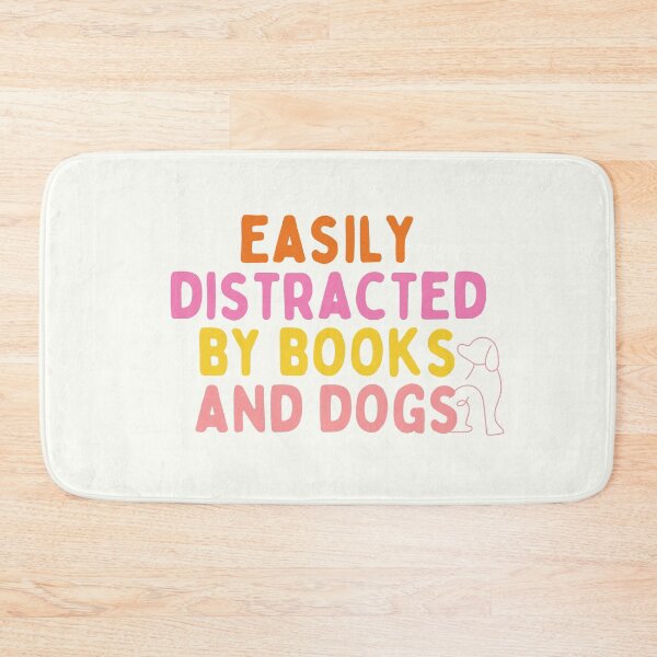 Item preview, Easily distracted by books and dogs designed and sold by Neadoodles.