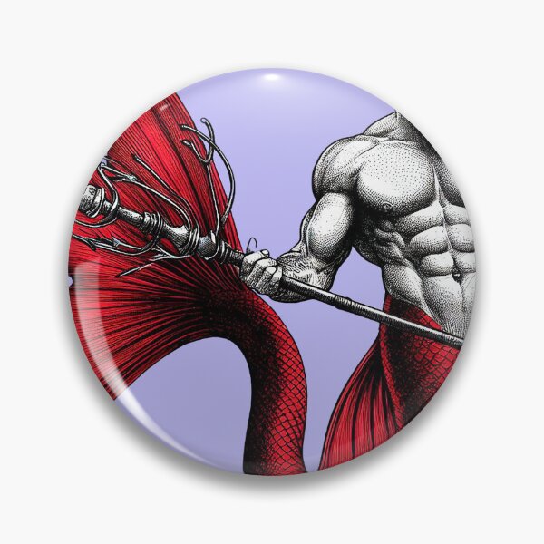 Item preview, RED THE MERMAN designed and sold by Foxlindesigns.