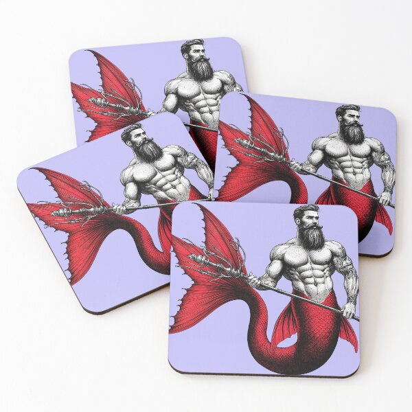 Item preview, RED THE MERMAN designed and sold by Foxlindesigns.