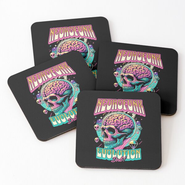 Item preview, NEUROFUNK  - Dnb Evolution (teal/pink) designed and sold by Discothreadz.