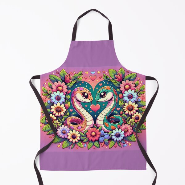 Item preview, Cute snakes surrounded by flowers, Cute Snake Design designed and sold by DammyK89.
