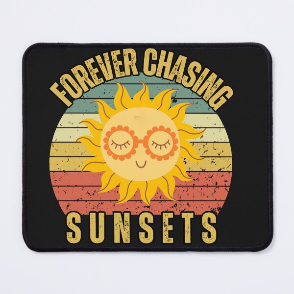 Item preview, Retro Distressed Forever Chasing Sunsets designed and sold by AlienOccupation.
